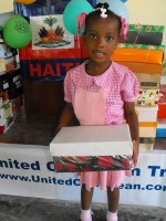 United Caribbean Trust distributed hundreds of Make Jesus Smile shoeboxes to the children of the Heart for Haiti Kindergarten school.