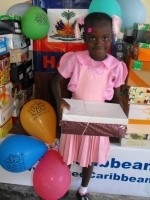 United Caribbean Trust distributed hundreds of Make Jesus Smile shoeboxes to the children of the Heart for Haiti Kindergarten school.