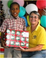 United Caribbean Trust distributed hundreds of Make Jesus Smile shoeboxes to the Heart for Haiti Children's Village.