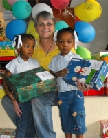 United Caribbean Trust distributed hundreds of Make Jesus Smile shoeboxes to the Heart for Haiti Children's Village.