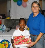 Thanks to the children from the New Testament Church of God, Fitts Village Barbados for wrapping and packing the Make Jesus Smile shoeboxes for the children of Haiti.