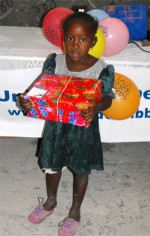 Special thanks to the children of Power in the Blood Assemble who wrapped and packed these beautiful Make Jesus Smile shoeboxes for this child