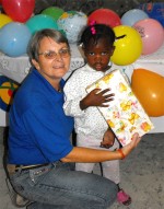 Special thanks to the children of Power in the Blood Assemble who wrapped and packed these beautiful Make Jesus Smile shoeboxes for this child