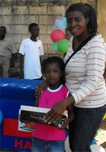 Seen here Greta St Hill from Ann Gill Methodist church in Barbados. Thank God for Greta who worked tirelessly in the distribution of the Make Jesus Smile shoeboxes. 