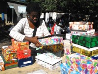Seen here Greta St Hill from Ann Gill Methodist church in Barbados. Thank God for Greta who worked tirelessly in the distribution of the Make Jesus Smile shoeboxes. 