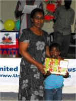 Seen here Rev Maud Hyppolite and below the Sunday School Superintendent at the Methodist church in Petit Gouve.