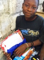Seen here the children of Haiti receiving their Make Jesus Smile shoe boxes.