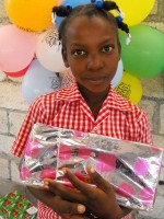 Make Jesus Smile shoeboxes distributed to the children of the Maranatha school