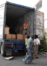 Thanks to Youth With A Mission who worked with us to pack the container.