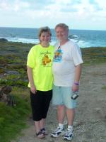 Michael and Denie Riggsat North Point Surf Resort