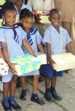 Students from Chalky Mount school in Barbados