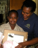 The children of Erdiston Primary School took part enthusiastically in the Easter Make Jesus Smile shoe box project.