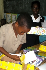 The children of Erdiston Primary School took part enthusiastically in the Easter Make Jesus Smile shoe box project.