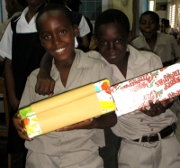 The children of Erdiston Primary School took part enthusiastically in the Easter Make Jesus Smile shoe box project.