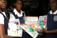 The children of Erdiston Primary School took part enthusiastically in the Easter Make Jesus Smile shoe box project.