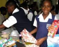 The children of Erdiston Primary School took part enthusiastically in the Easter Make Jesus Smile shoe box project.