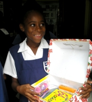 The children of Erdiston Primary School took part enthusiastically in the Easter Make Jesus Smile shoe box project.