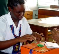 St Lucy Secondary School 's top box for presentation