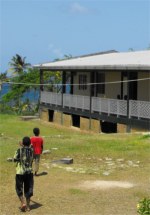 On one side of the Camp is the communal office, auditorium and Camp superintendents home.