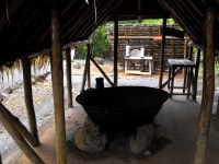 The Kalinago Barana Auté (Carib Cultural Village by the Sea) in the Dominica Carib territory