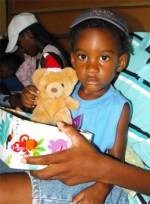 UCT distributing the Make Jesus Smile shoeboxes to Destiny Pre Primary Schools in Dominica thus activating the Child Sponsorship Program.