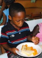 UCT distributing the Make Jesus Smile shoeboxes to Destiny Pre Primary Schools in Dominica thus activating the Child Sponsorship Program.