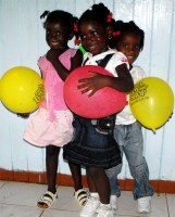 UCT distributing the Make Jesus Smile shoeboxes to Destiny Pre Primary Schools in Dominica thus activating the Child Sponsorship Program.