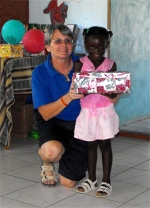 Seen here the school decorated for the Summer 'Make Jesus Smile' party where shoeboxes packed by the children of Barbados were distributed. 