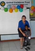 Seen here the school decorated for the Summer 'Make Jesus Smile' party where shoeboxes packed by the children of Barbados were distributed. 