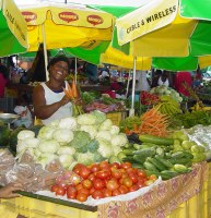 The Commonwealth of Dominica  street market