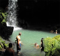 Nestled at the base of the north east slope of Morne Trois Pitons, located in the Central Forest Reserve is the beautiful Emerald Pool