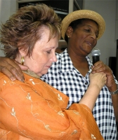 Testimonies were given of healings from cancer.