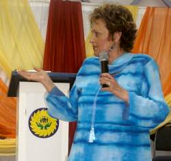 Pastor Sandra Moore in Barbados 2006