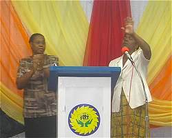 Praise and worship on Thursday night