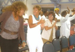 Dancing and praising God