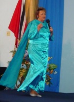 Prophetess Sandra Moore at  Divine Encounter Fellowship Headquarters Trinidad 