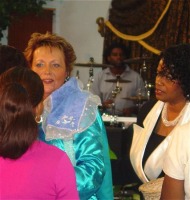 Prophetess Sandra Moore at  Divine Encounter Fellowship Headquarters Trinidad 