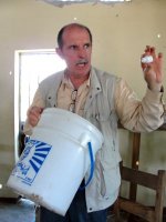 Sawer Point One Filter being distributed in Jacmel after the earthquake
