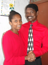 Pastor Pierre Banes Laurore and his beautiful wife Madam Pastor Nehemie