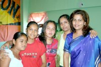 Rosemary Mohammed  with the congregation 