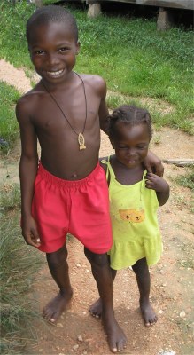 Suriname Bush Negroe children.