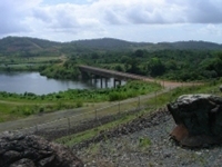 Suriname's Afobaka dam in Brokopondo reservoir created in Suriname river