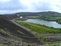 Suriname's Afobaka dam in Brokopondo reservoir created in Suriname river
