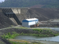 Suriname's Afobaka dam in Brokopondo reservoir created in Suriname river