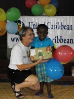 United Caribbean Trust Make Jesus Smile shoebox project was taken into Victoria to bless the Maroon children 