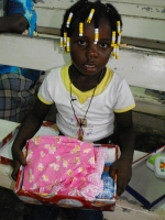 United Caribbean Trust Make Jesus Smile shoebox project was taken into Victoria to bless the Maroon children 