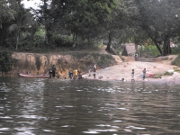 The Suriname River is 480 km long and flows through the country of Suriname.