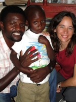 Meet my son Joshua, seen here on his birthday with some of his friends, Richard and Karen.