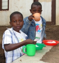 Praise God the Kisses from Heaven feeding program has started as children from this desparately poor area come on a Sunday to be fed both physically and Spiritually.