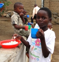 Praise God the Kisses from Heaven feeding program has started as children from this desparately poor area come on a Sunday to be fed both physically and Spiritually.